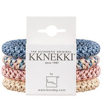 Kknekki Elastics - 4-Pack - Blue/Pink/Gold