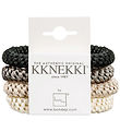 Kknekki Elastics - 4-Pack - Black/Brown/Beige/Cream