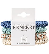 Kknekki Elastics - 4-Pack - Blue/Green/Cream