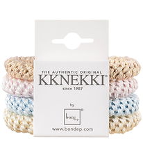 Kknekki Elastics - 4-Pack - Blue/Cream/Pink/Gold