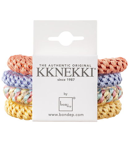 Kknekki Elastics - 4-Pack - Purple/Orange/Yellow