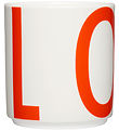 Design Letters Cup - XL Vintage ABC - Love - Cherry Tomato