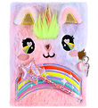 Hot Focus Diary w. Lock & Keys - Plys - Unicorn