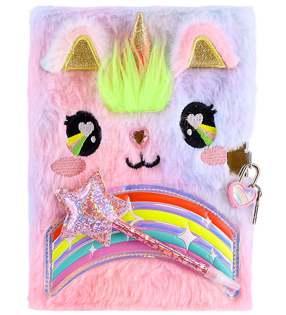 Hot Focus Diary w. Lock & Keys - Plys - Unicorn