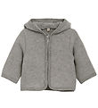 Huttelihut Fleece Jacket - Wool fleece - Medium+ Grey Melange w.