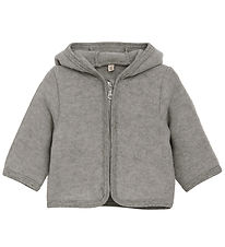 Huttelihut Fleece Jacket - Wool fleece - Medium+ Grey Melange w.