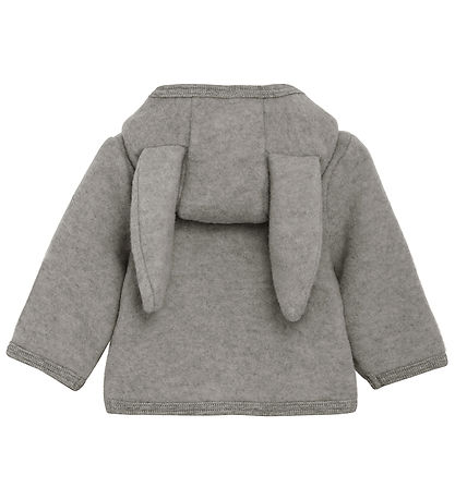 Huttelihut Fleece Jacket - Wool fleece - Medium+ Grey Melange w.