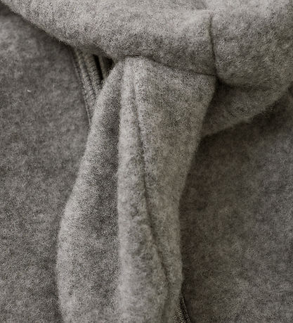 Huttelihut Fleece Jacket - Wool fleece - Medium+ Grey Melange w.