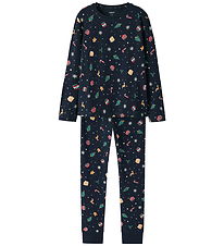 Name It Pyjama Set - 2 Parts - NknVismas - Navy Blazer/Xmas AOP 