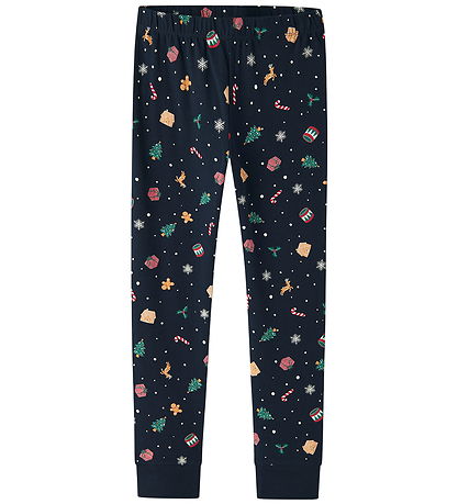 Name It Pyjama Set - 2 Parts - NknVismas - Navy Blazer/Xmas AOP 