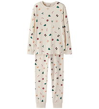 Name It Pyjama Set - 2 Parts - NknVismas - Whitecap Grey/Xmas AO
