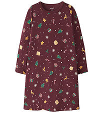 Name It Nightdress - NmfVismas - Burgundy