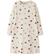 Name It Nightdress - NmfVismas - Whitecap Gray