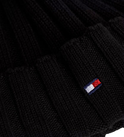 Tommy Hilfiger Beanie - Knitted - Black