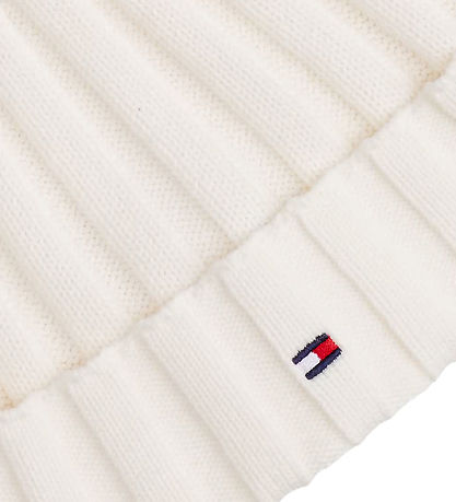 Tommy Hilfiger Beanie Knitted - Ancient White