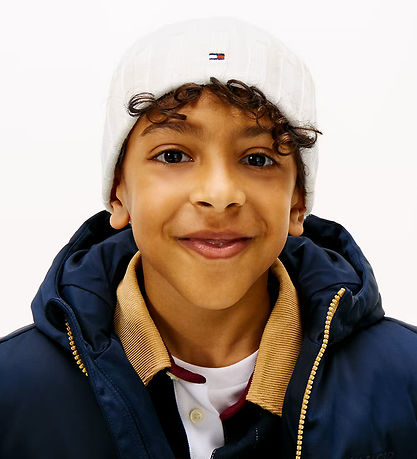 Tommy Hilfiger Beanie Knitted - Ancient White
