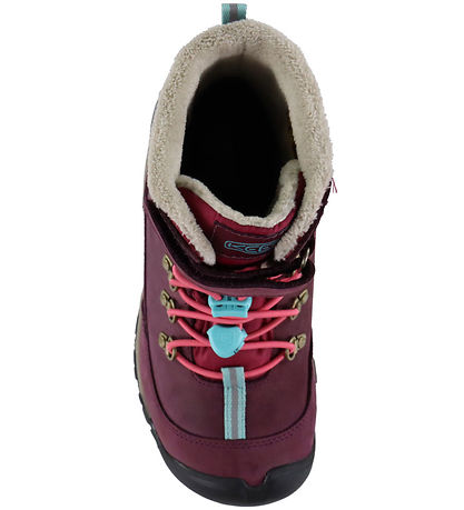 KEEN Vinterkängor - Tex - Kanibou WP - Fig-Rosa Lemonad