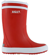 Aigle Rubber Boots w. Lining - Lolly Pop Fur 2 - Rouge