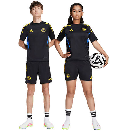 adidas Performance Shorts - Mufc EU - Black/HIRBLU/TRIYEL