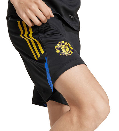 adidas Performance Shorts - Mufc EU - Black/HIRBLU/TRIYEL