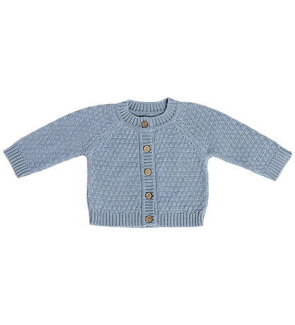 Smallstuff Cardigan - Knitted - Wool - Blue