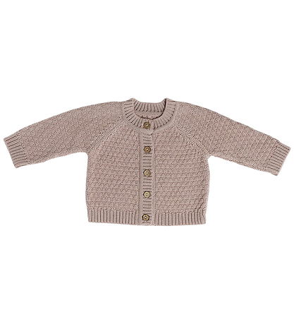 Smallstuff Cardigan - Knitted - Wool - Powder