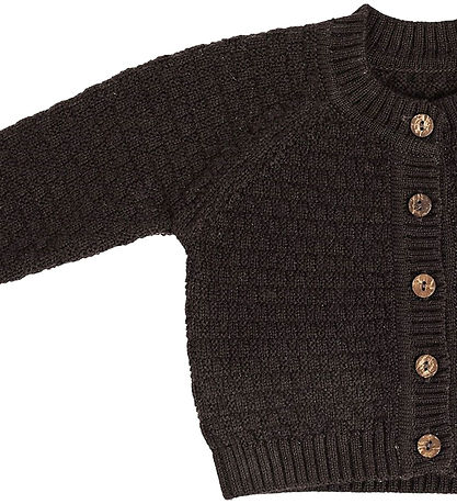 Smallstuff Cardigan - Knitted - Wool - Brown