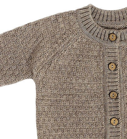Smallstuff Cardigan - Knitted - Wool - Nature Melange