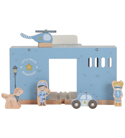 Little Dutch Politiebureau - Hout - Blauw