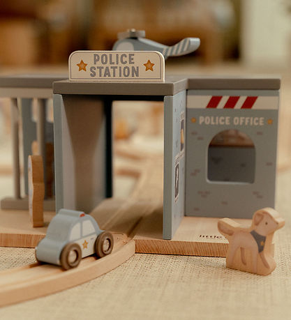 Little Dutch Politiebureau - Hout - Blauw