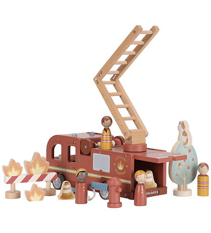 Little Dutch Fire truck w. Wooden figures