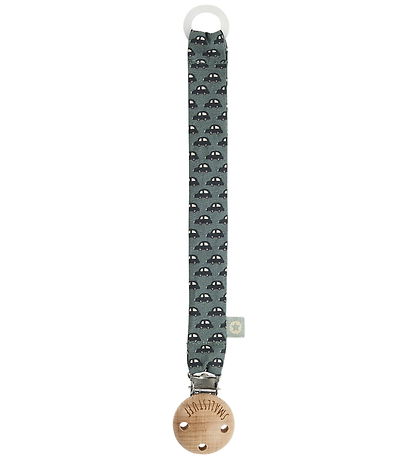 Smallstuff Pacifier Clip - Green Cars