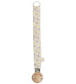 Smallstuff Pacifier Clip - White Asters
