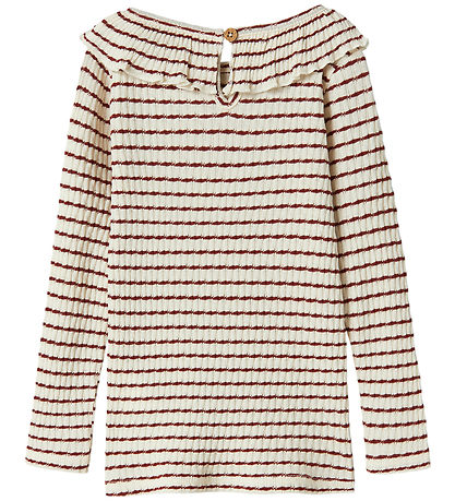 Lil' Atelier Blouse - NmfOsophia - Hot Chocolate