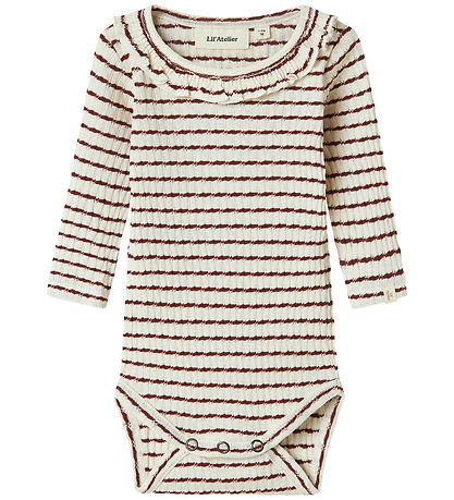 Lil' Atelier Bodysuit l/s - NbfOsophia - Hot Chocolate