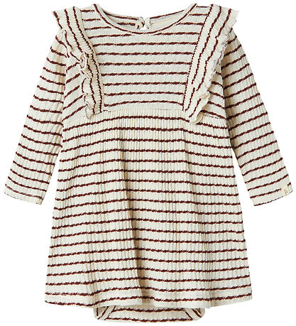 Lil' Atelier Kleid - NbfOsophia - Heiß Chocolate