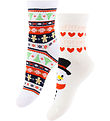 Kids Only Socks - 2-Pack - KogChristmas - Cloud Dancer/Snowman