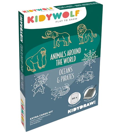Kidywolf Refill Drawing motifs - 60 motifs - Animals Of The Worl