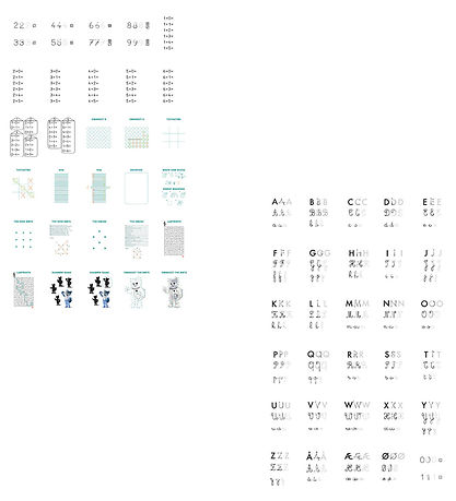 Kidywolf Refill Drawing motifs - 60 motifs - Games/Education