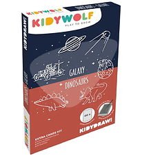 Kidywolf Refill Drawing motifs - 60 motifs - Dinosaur/Galaxy
