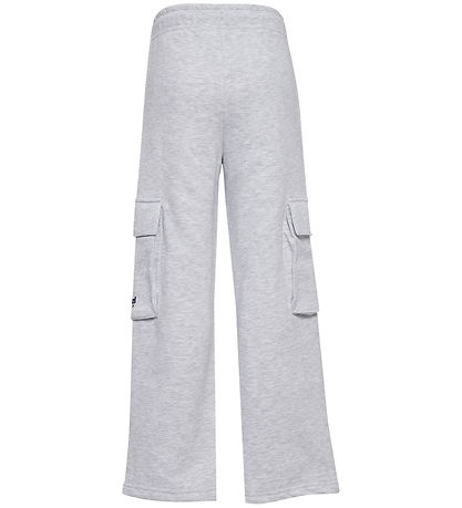 Hummel Sweatpants - Loose Cargo - Light Grey Melange