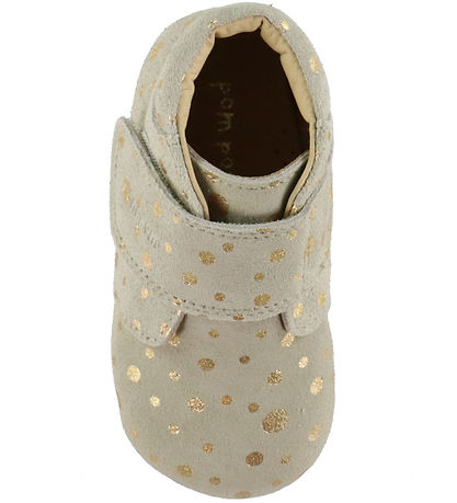 Pom Pom Leder-Krabbelschuhe – Anfänger Klettband – Anfänger – Go