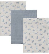 Pippi Muslin Cloths - Noos - 3-Pack - 65x65 cm - Ashley Blue