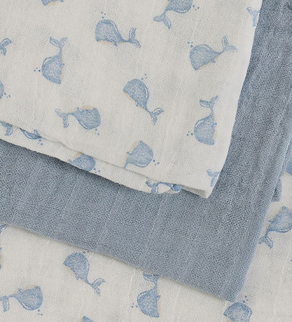Pippi Muslin Cloths - Noos - 3-Pack - 65x65 cm - Ashley Blue