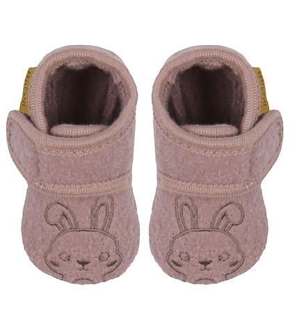 En Fant Slippers - Wool - Brown w. Rabbit