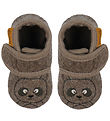 En Fant Slippers - Wool - Chocolate Brown w. Bear