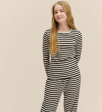 Rosemunde Blouse - Black White Stripe