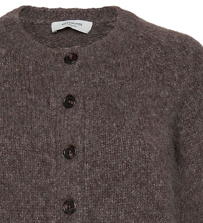 Rosemunde Cardigan - Wool - Brown Grey Flour