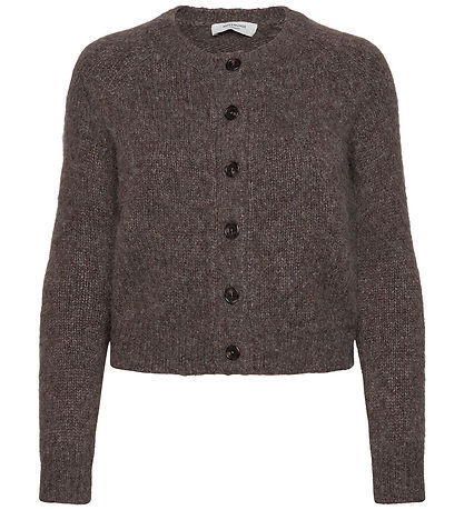 Rosemunde Cardigan - Wool - Brown Grey Flour