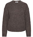 Rosemunde Blouse - Wool - Brown Grey Flour